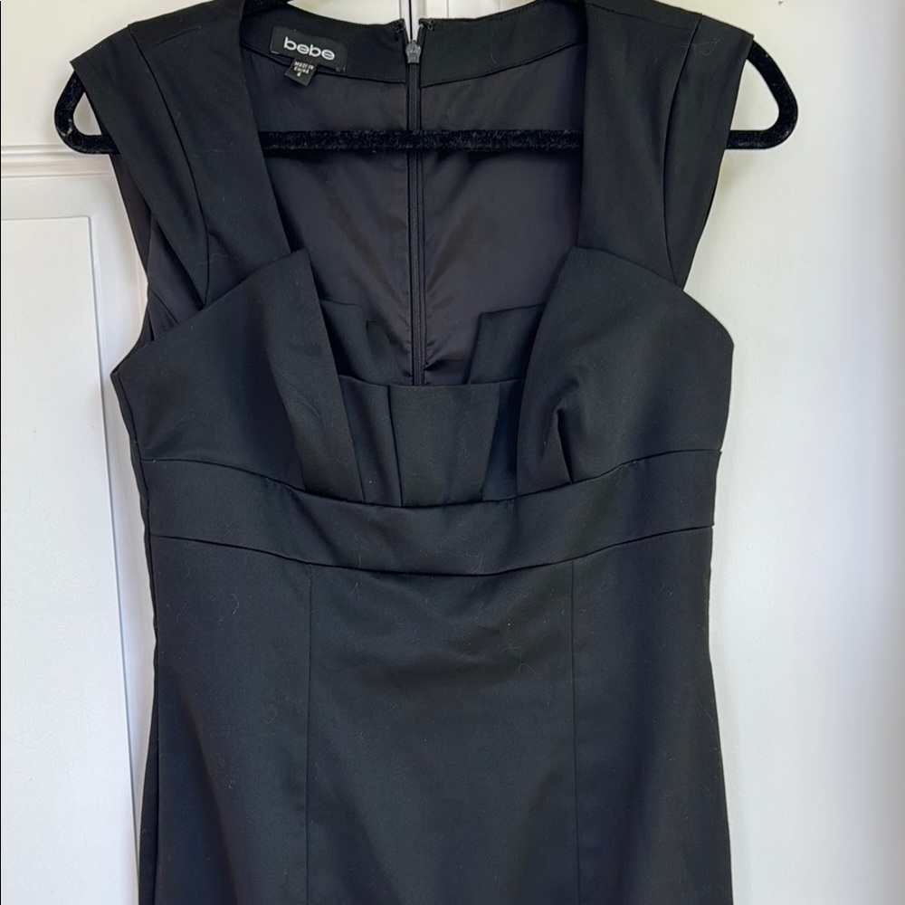 Bebe Black Sleeveless Sheath Mini Dress Size 6